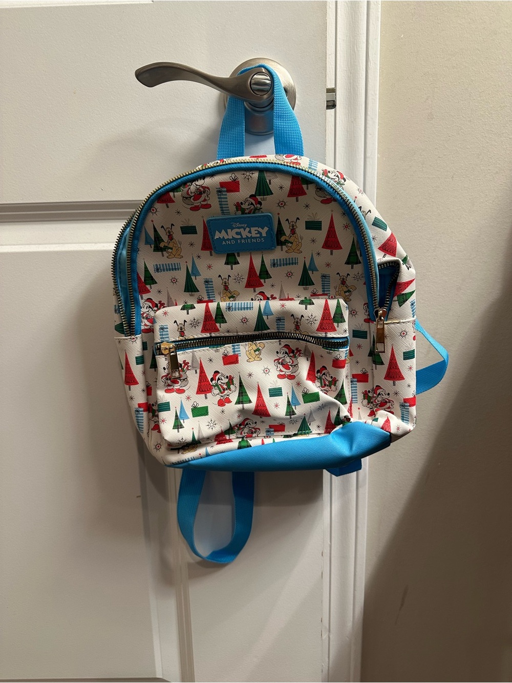Disney Kids Holiday Backpack - Blue/White